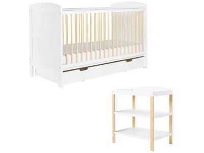 Ickle Bubba Coleby Scandi 2 Piece Furniture Set | Baby Snooze