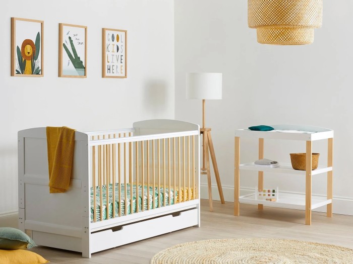 Ickle Bubba Coleby Scandi 2 Piece Furniture Set | Baby Snooze