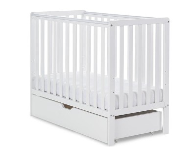 Obaby Bantam Space Saver Cot - White | Baby Snooze