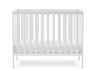 Obaby Bantam Space Saver Cot - White | Baby Snooze