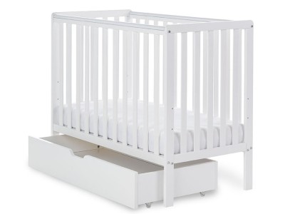 Obaby Bantam Space Saver Cot - White | Baby Snooze