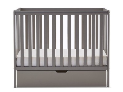 Obaby Bantam Space Saver Cot - Taupe Grey | Baby Snooze