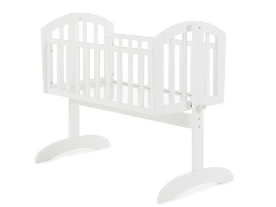 Obaby Sophie Swinging Crib - White | Baby Snooze