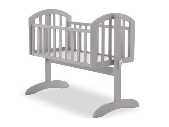 Grey swinging crib hotsell