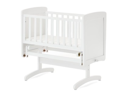 Obaby Gliding Crib - White | Baby Snooze
