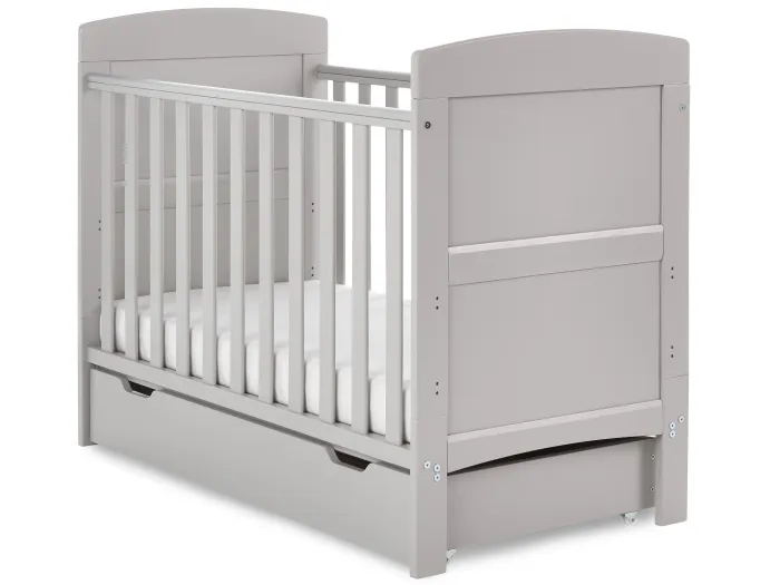 Obaby Grace Mini Cot Bed - Warm Grey