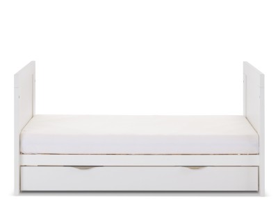 Obaby Nika Mini Cot Bed - White Wash | Baby Snooze
