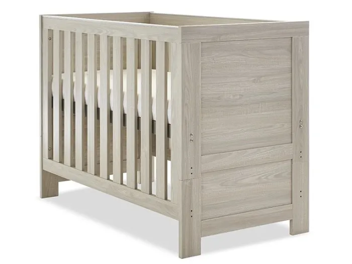 Obaby Nika Mini Cot Bed - Grey Wash