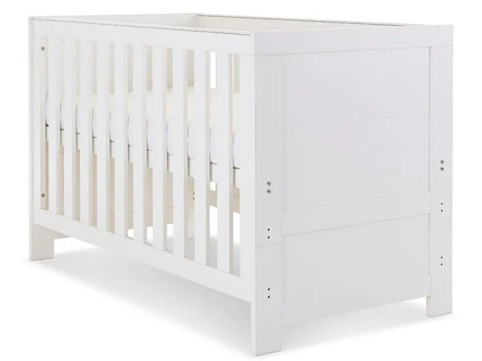 Obaby Nika Cot Bed - White Wash