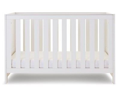 Obaby Nika Cot Bed - White Wash | Baby Snooze