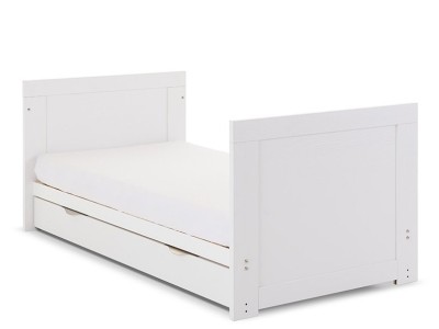 Obaby Nika Cot Bed - White Wash | Baby Snooze