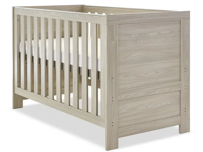 Obaby Nika Cot Bed - Grey Wash | Baby Snooze