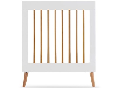 Obaby Maya Cot Bed - White with Natural | Baby Snooze