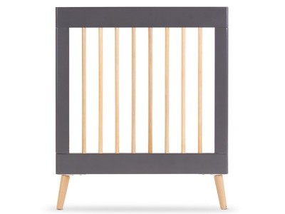Obaby Maya Cot Bed - Slate with Natural | Baby Snooze