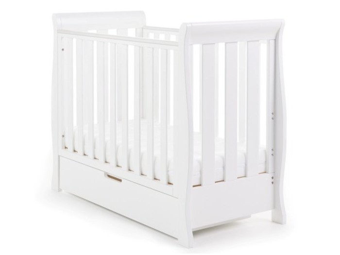 Obaby Stamford Space Saver Cot - White | Baby Snooze