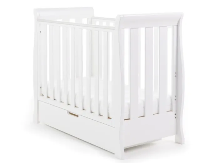 Obaby Stamford Space Saver Cot - White | Baby Snooze