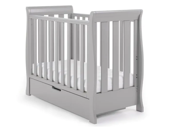 Obaby Stamford Space Saver Cot - Warm Grey