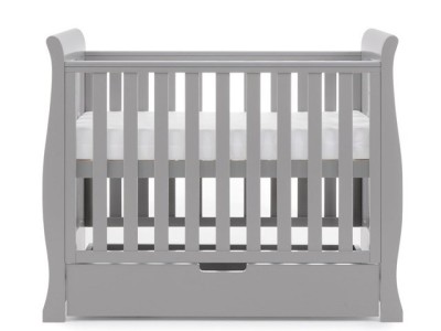 Obaby Stamford Space Saver Cot - Warm Grey | Baby Snooze