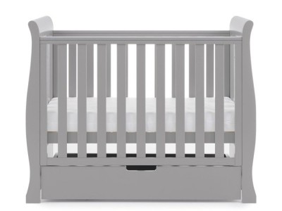 Obaby Stamford Space Saver Cot - Warm Grey | Baby Snooze