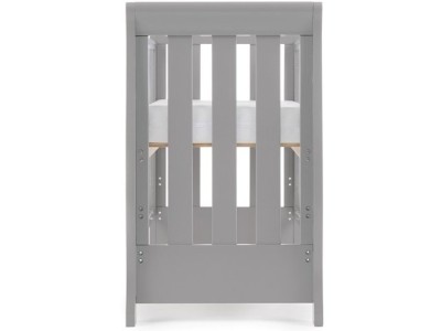 Obaby Stamford Space Saver Cot - Warm Grey | Baby Snooze