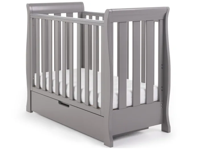 Obaby Stamford Space Saver Cot - Taupe Grey | Baby Snooze