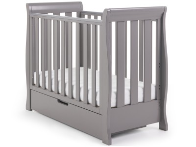 Obaby Stamford Space Saver Cot - Taupe Grey | Baby Snooze