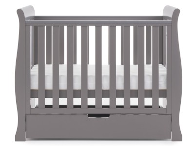 Obaby Stamford Space Saver Cot - Taupe Grey | Baby Snooze