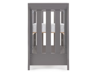 Obaby Stamford Space Saver Cot - Taupe Grey | Baby Snooze