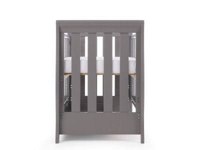 Obaby Stamford Mini Cot Bed - Taupe Grey | Baby Snooze