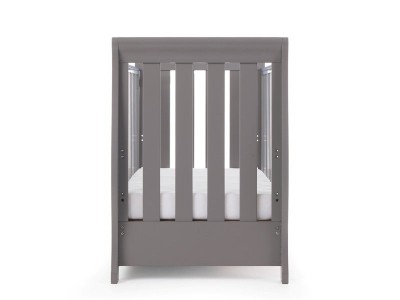 Obaby Stamford Mini Cot Bed - Taupe Grey | Baby Snooze