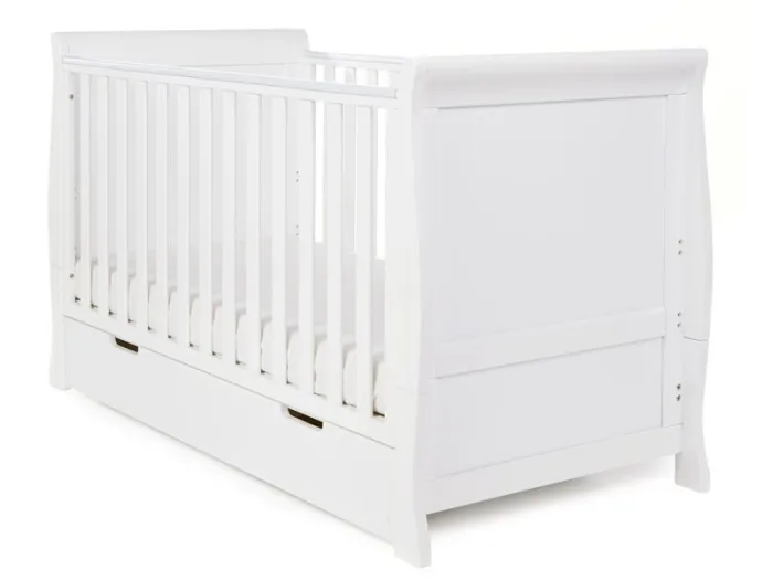 Obaby Stamford Classic Cot Bed - White