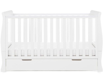 Obaby Stamford Classic Cot Bed - White | Baby Snooze