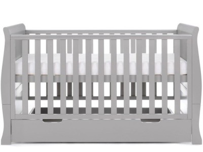 Obaby Stamford Classic Cot Bed - Warm Grey | Baby Snooze