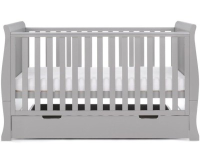 Obaby Stamford Classic Cot Bed - Warm Grey | Baby Snooze