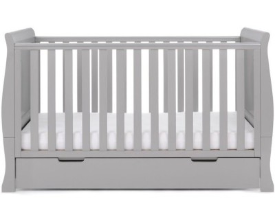 Obaby Stamford Classic Cot Bed - Warm Grey | Baby Snooze