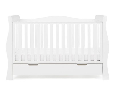 Obaby Stamford Luxe Cot Bed - White | Baby Snooze