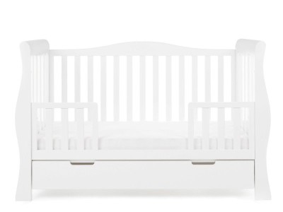 Obaby Stamford Luxe Cot Bed - White | Baby Snooze