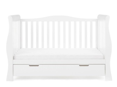 Obaby Stamford Luxe Cot Bed - White | Baby Snooze
