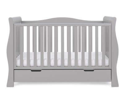 Obaby Stamford Luxe Cot Bed - Warm Grey | Baby Snooze