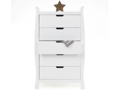 Obaby Stamford Tall Chest Of Drawers - White | Baby Snooze