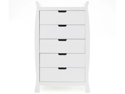 Obaby Stamford Tall Chest Of Drawers - White | Baby Snooze