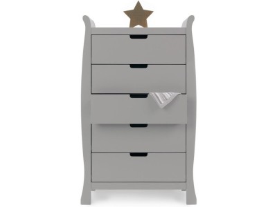 Stamford Tall Chest Of Drawers - Warm Grey | Obaby