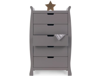 Stamford Tall Chest Of Drawers - Taupe Grey | Obaby