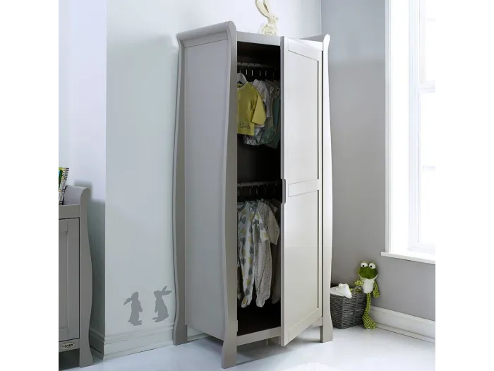 Obaby single cheap wardrobe white