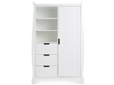 Obaby Stamford Double Wardrobe - White | Baby Snooze