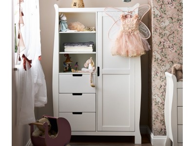 Obaby Stamford Double Wardrobe - White | Baby Snooze