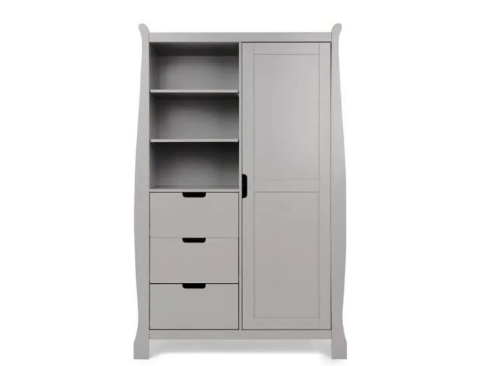 Obaby Stamford Double Wardrobe - Warm Grey