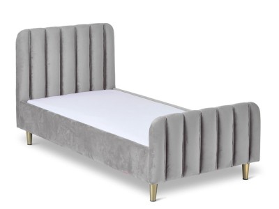Obaby Gatsby Velvet Toddler Bed - Velvet Grey | Baby Snooze
