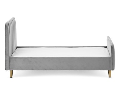 Obaby Gatsby Velvet Toddler Bed - Velvet Grey | Baby Snooze