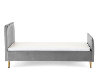 Obaby Gatsby Velvet Single Bed - Velvet Grey | Baby Snooze